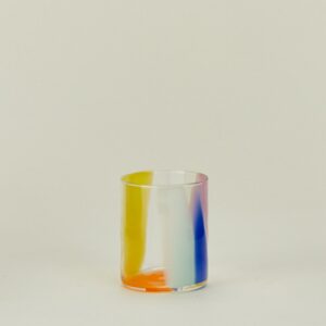 Multicolor Hand-Blown Cocktail Tumbler