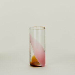 Blush Amber Hand-Blown Highball
