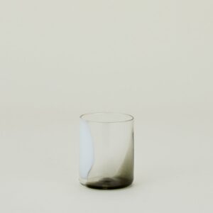 White Grey Hand-Blown Tumbler