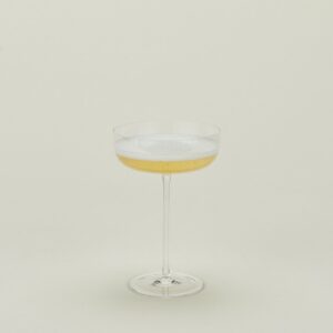 Faceted Champagne Coupe Glass