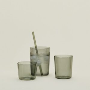 Smoke Stackable Drinking Glass Set