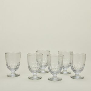 Honeycomb Footed Water Glass Set