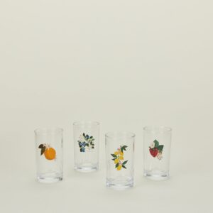 Colorful Fruit Juice Glass Set